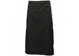 Waist Apron with Split Pocket Black