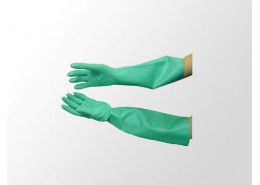 Nitrile Gauntlet Gloves Green