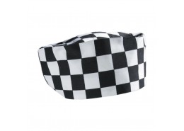 Big Black/White Check Beanie