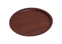 Darkwood Round Tray Non Slip