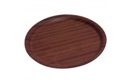 Darkwood Round Tray Non Slip