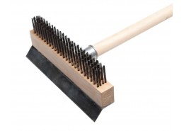 Oven Wire Brush with Scraper (no handle)