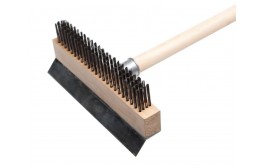 Oven Wire Brush with Scraper (no handle)