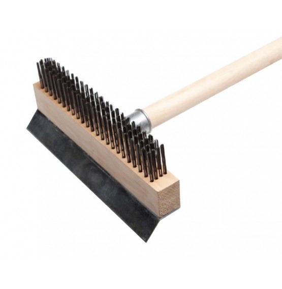 Oven Wire Brush with Scraper (no handle)