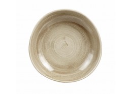 Patina Antique Taupe Organic Round Bowl