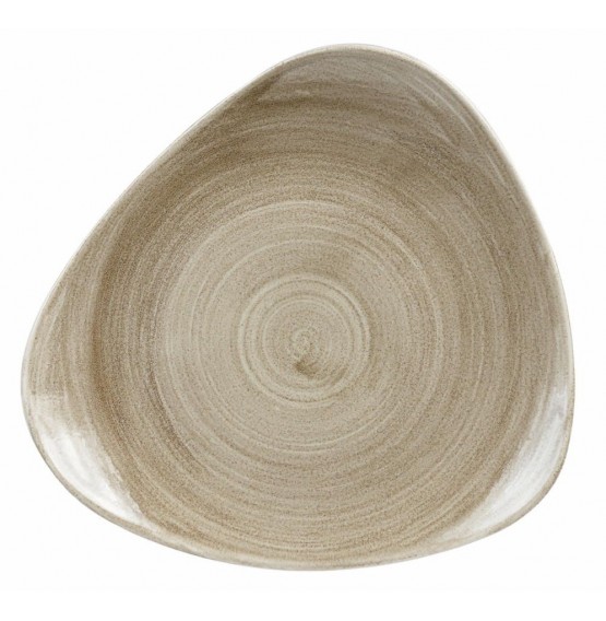 Patina Antique Taupe Triangle Plate