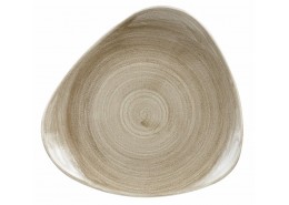 Patina Antique Taupe Triangle Plate