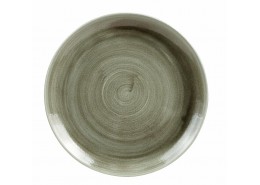 Patina Burnished Green Coupe Plate
