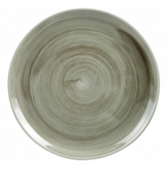 Patina Burnished Green Coupe Plate