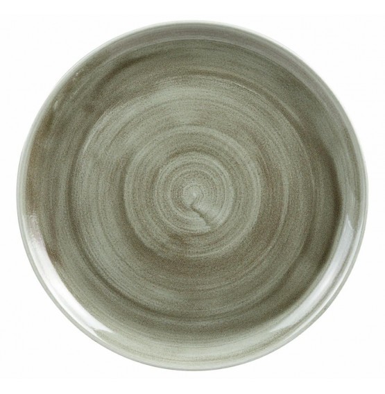 Patina Burnished Green Coupe Plate