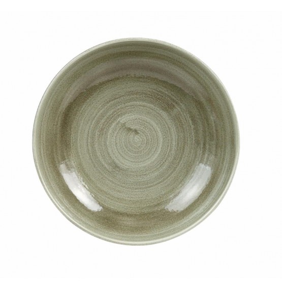 Patina Burnished Green Coupe Bowl