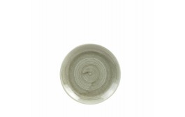 Patina Burnished Green Coupe Plate
