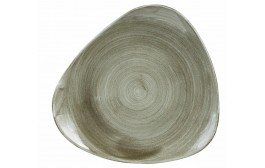 Patina Burnished Green Triangle Plate