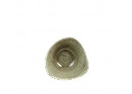 Patina Burnished Green Triangle Bowl