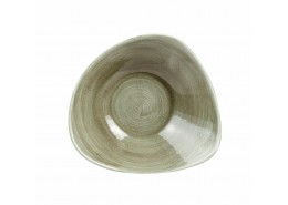 Patina Burnished Green Triangle Bowl
