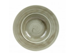 Patina Burnished Green Wide Rim Bowl
