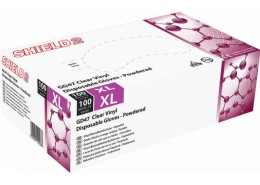 Clear Vinyl Powdered Glove