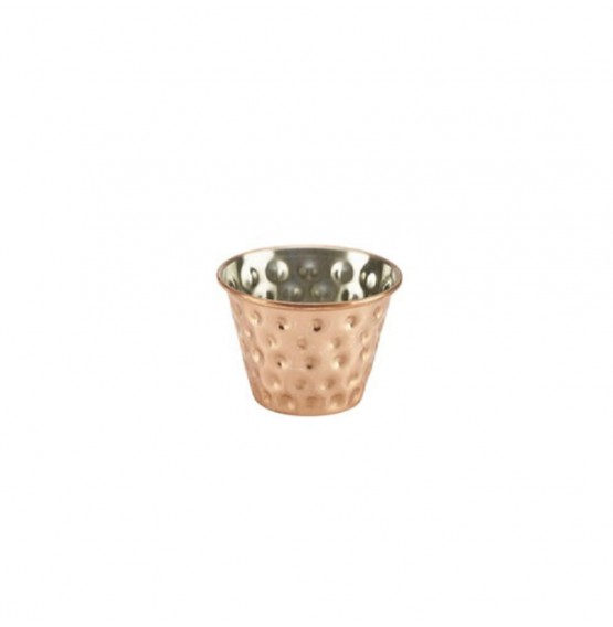 Ramekin Hammered Copper Plated