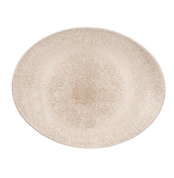 Raku Agate Grey Oval Plate