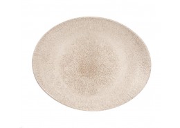 Raku Agate Grey Oval Plate
