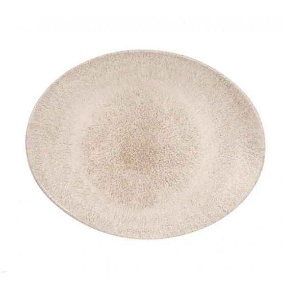 Raku Agate Grey Oval Plate