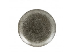 Raku Quartz Black Coupe Plate