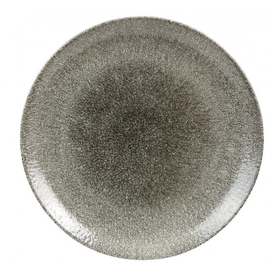 Raku Quartz Black Coupe Plate
