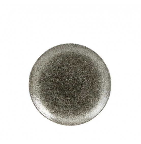 Raku Quartz Black Coupe Plate