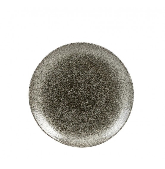 Raku Quartz Black Coupe Plate