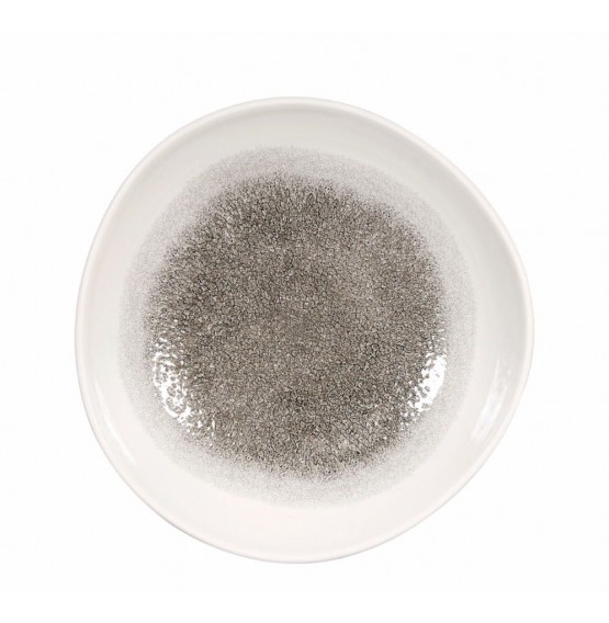 Raku Quartz Black Organic Round Bowl