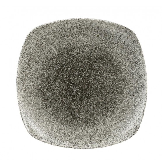 Raku Quartz Black Square Plate