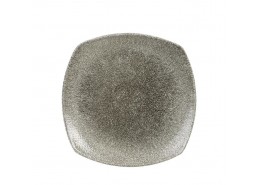 Raku Quartz Black Square Plate