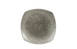 Raku Quartz Black Square Plate