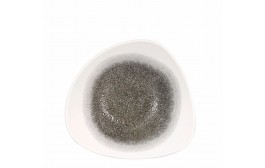 Raku Quartz Black Triangle Bowl