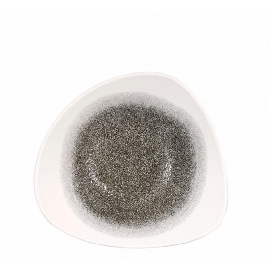 Raku Quartz Black Triangle Bowl