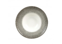 Raku Quartz Black Wide Rim Bowl