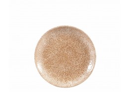 Raku Garnet Orange Coupe Plate