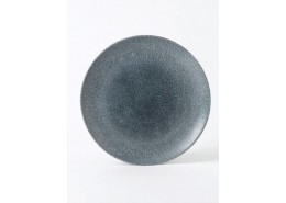 Raku Topaz Blue Coupe Plate