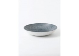 Raku Topaz Blue Coupe Bowl