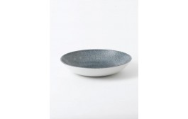 Raku Topaz Blue Coupe Bowl