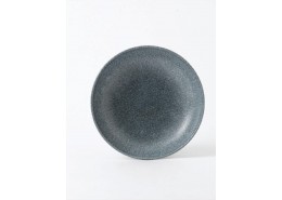 Raku Topaz Blue Coupe Bowl