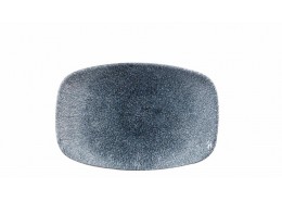 Raku Topaz Blue Chefs' Oblong Plate