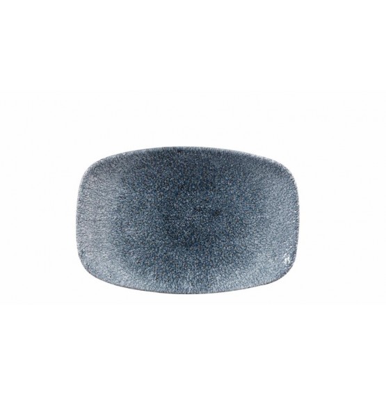 Raku Topaz Blue Chefs' Oblong Plate