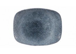 Raku Topaz Blue Chefs' Oblong Plate