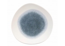 Raku Topaz Blue Organic Round Plate