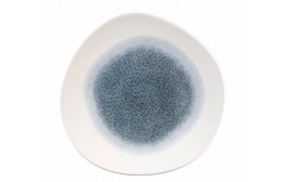 Raku Topaz Blue Organic Round Plate