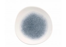 Raku Topaz Blue Organic Round Plate