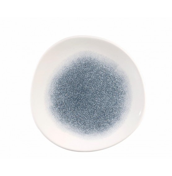 Raku Topaz Blue Organic Round Plate