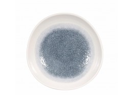 Raku Topaz Blue Organic Round Bowl