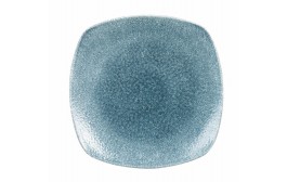 Raku Topaz Blue Square Plate
